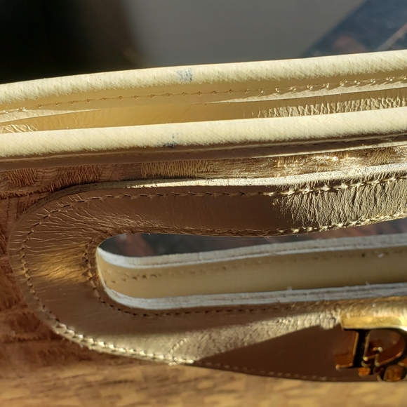 Authentic Vintage Christian Dior Canvas Clutch Bag Cream Rare - Picture 8 of 16